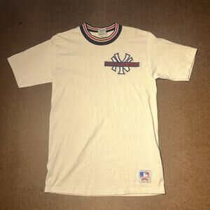 New York Yankees Nutmeg 100% Cotton Jersey Shirt MLB Baseball size large X